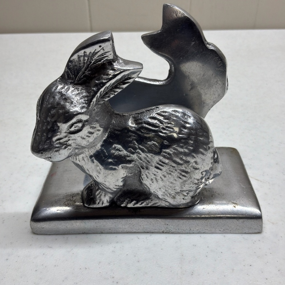 Metal Bunny Rabbit Napkin Holder